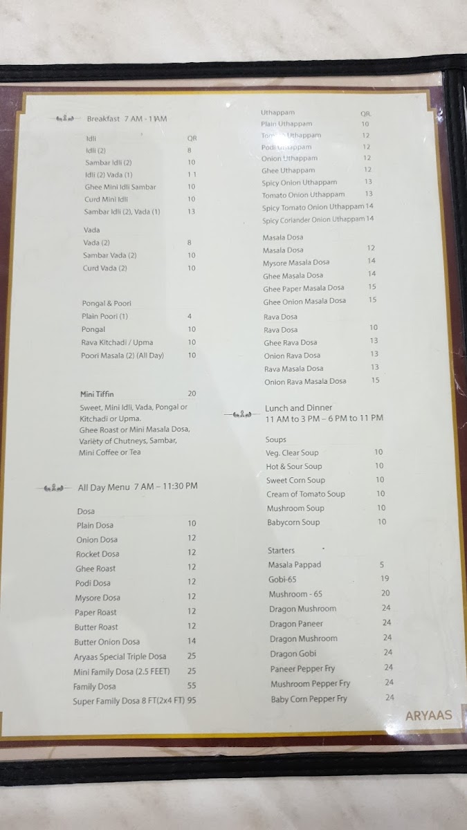 Menu - Aryaas Express photo 4